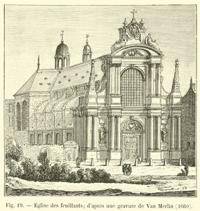Feuillants教会;ヴァンマーリンの彫刻後、1660 作： French School