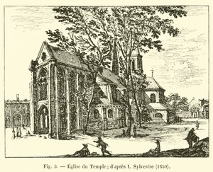 テンプル教会; dapres I Sylvestre、1650 作： French School