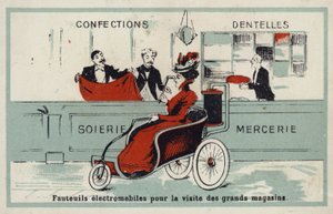 デパートを訪問するための電気アームチェア 作： French School