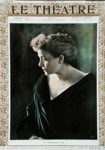 エレオノーラ・ドゥーゼ（1858-1924）、雑誌「Le Theatre」の表紙のイラスト 作： French School