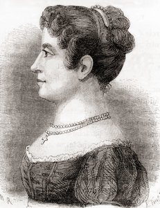 エリサ・ガルネラン、1870年頃に出版された「Les Merveilles de la Science」（リトグラフ）より 作： French School