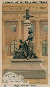 エミール・オージェ、劇的作家、1820- 1889年、エリジー広場 作： French School
