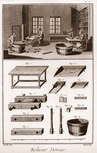 ドゥニ・ディドロ（1713-1784）とジャン・ダランベール（1717-1783）による「科学・芸術・職業の百科事典または辞典」。