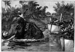1886年4月3日付の「The Illustrous World」に掲載された図版。 作： French School
