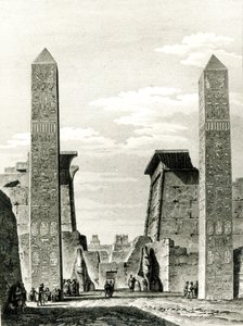 ドミニクヴィヴァントデノン（1747-1825）1802によるエジプト下部および上部エジプトの航海からルクソール神殿への入り口