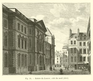 1810年北海岸のルーブル美術館への入り口 作： French School