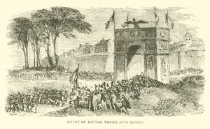 イギリス軍のリスボン入城（版画