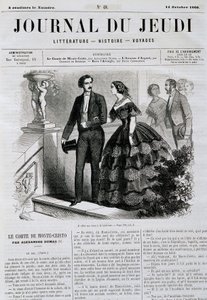小説「モンテ・クリスト伯」シリーズのエピソード-1860年10月14日付「Le Journal du Jeudi」にて 作： French School