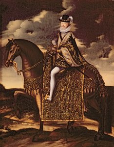 アンリ4世の乗馬の肖像（1553-1610） 作： French School