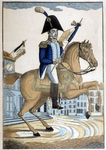 フランス国民衛兵総司令官ラファイエット将軍の騎馬像 作： French School