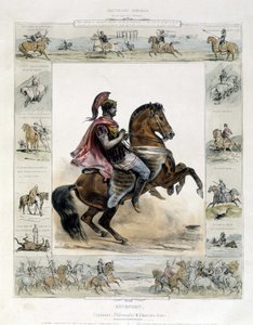 クセノフォンの騎馬像 - シャルル・オーブリー著「Picturesque history of ancient and modern riding」にて 作： French School