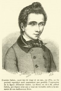1832年、21歳でこの世を去ったエヴァリスト・ガロワ（彫刻作品 作： French School
