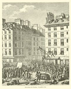 1789年7月22日、フロンの処刑 作： French School