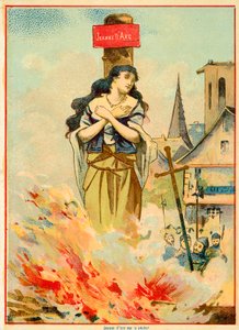 ジャンヌダルクの処刑、1431年 作： French School