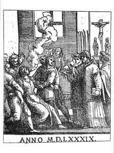 1589年のエクソシスシーン 作： French School