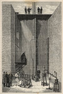 アンリ・ヴィクトール・レグノー（1810 - 1878）の経験 - フランス・カレッジでのアンリ・ヴィクトール・レグノー - アレクシス・クレールによる「皆の門前に置かれた科学 - 物理学と化学」のエングレーヴィング。19世紀後半。個人蔵。 作： French School