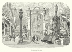 1855年の展覧会（エングレービング 作： French School