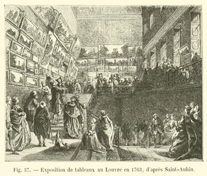 サントーバン後の1763年のルーブル美術館での絵画展 作： French School