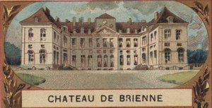 オーブ地方のブリエンヌ・ル・シャトー(Brienne-le-Chateau)の外観(10)。19世紀末のクロモリトグラフ 作： French School