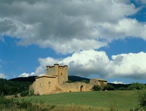 1038-43に建てられた要塞の外観 作： French School