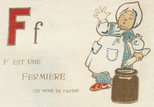 Fさんは小麦粉を売っている農家の方です。 作： French School