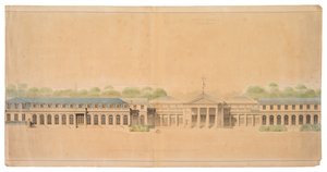 ヌイイ城のファサード 作： French School