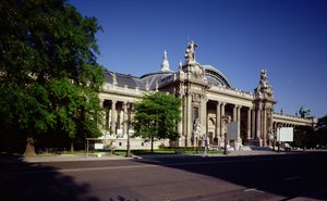 アンリデグラン（1855-1931）、アルベールルーヴェ（1860-1936）、アルバートトーマス（1847-1907）、1897-1900によって建設されたグランパレのファサード 作： French School