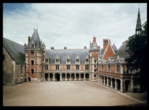ルイ12世の翼、1498年から1503年のファサード 作： French School