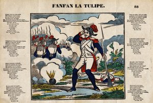 チューリップのファンファン19世紀のエピナルの絵 作： French School
