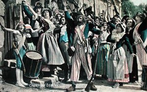 別れの歌（無声映画からの抜粋）」1920年代初頭のポストカード（カラーリトグラフ） 作： French School