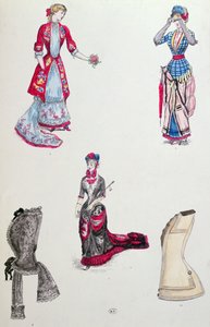 1880年のファッション 作： French School