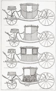 18世紀のファッショナブルなコーチ、1875