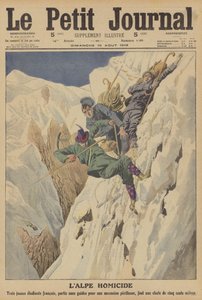 スイスアルプスでの登山中の死亡事故（カラーリトグラフ