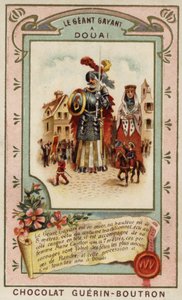 巨人ガイヤントの祭礼（フランス、ドゥエ）（クロモリト 作： French School