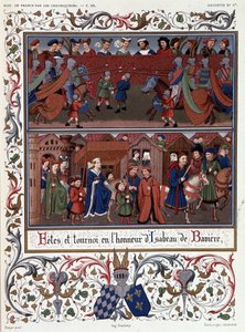 バイエルンのイザボー（イザベル、エリザベート）（1371-1435）を称える祭りと大会 作： French School