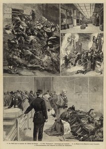 1897年、パリのバザールデラシャライトで火災 作： French School
