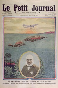 1913年9月23日の地中海の最初の横断、1913年10月5日のルプティジャーナルの表紙イラスト
