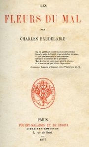シャルル・ボードレールによる「レ・フルール・デュ・マル」の初版 作： French School