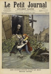 フランス、ミディの洪水、1897年 作： French School