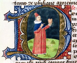 Fol.38v心、アルデブランデデフローレンス作「Traite de Medecine」、1356年 作： French School