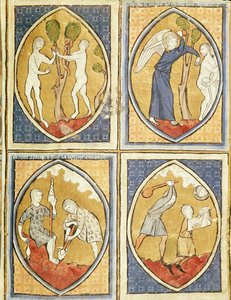 Fol.93r Image du Mondeの「アダムとイブの物語」