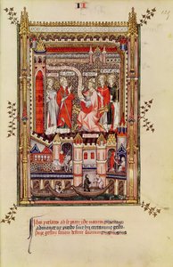 Fr 2091 fol.125 St. Saintin and St. Antonin、Vir de St. Denis of the life of the St. Denis、from Vie de St. Denis、1317