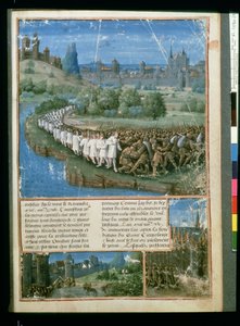 Fr 5594 f.19 Passagesのピーターハーミットの最初の十字軍は、セバスチャンマメロット、1490年頃に書かれたOutremerを信じています 作： French School