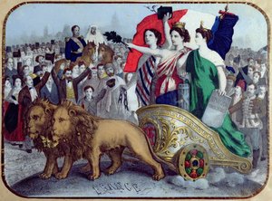 フランスが自由を宣言、1848 作： French School