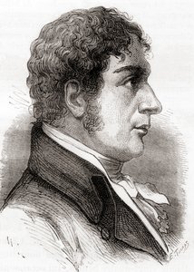 フランチェスコ・ザンベッカーリ、1870年頃に出版された「Les Merveilles de la Science」（リトグラフ）より 作： French School
