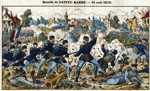 普仏戦争 - サント・バルベの戦い（ノワセビルの戦い） 8月31日 作： French School