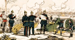 普仏戦争：パリの包囲と砲撃 作： French School