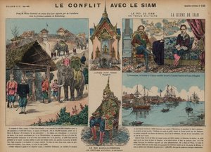 フランコシャム戦争、1893年 作： French School
