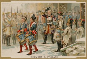 フランチェスドシェベール、フランスの将軍、プラハの包囲戦、1741年
