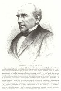 フレデリック・ル・プレイ、フランス人エンジニア、社会学者、経済学者 作： French School